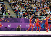 İlk Avropa Oyunları çərçivəsində gimnastika üzrə yarışların növbəti mərhələsi davam edir. Bakı, Azərbaycan, 17 iyun 2015